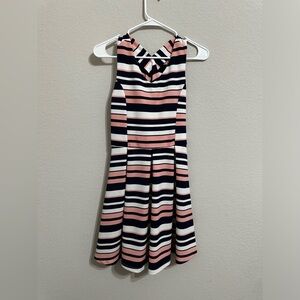 Zunie pink white and blue dress size 16